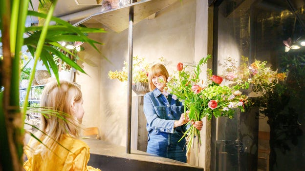 Hanna har varit florist i 20 år. Det var hennes drömyrke redan som barn.