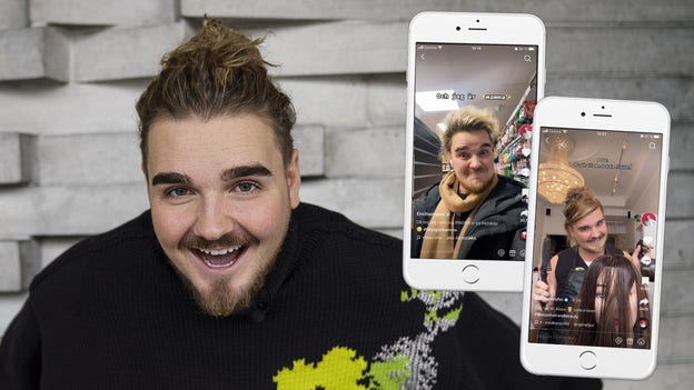 Mamman och frisören är två av Emils kända Tiktok-karaktärer.