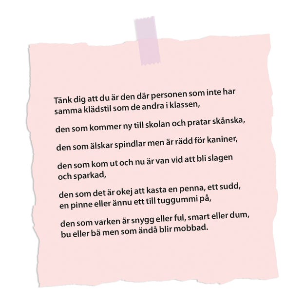Av Sara Strandell, 10 år, Stockholm