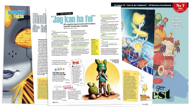 KP:s reporter tog ett snack med AI-roboten Chat GPT. Läs resultatet i KP 7.