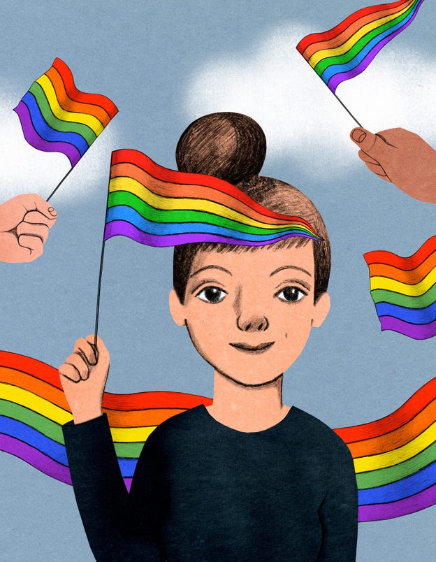 Elsa har gått på Pride, både i sin hemstad och i Stockholm.