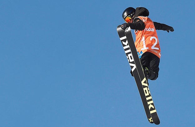 Jennie-Lee Burmansson hoppar högt i slopestyle.