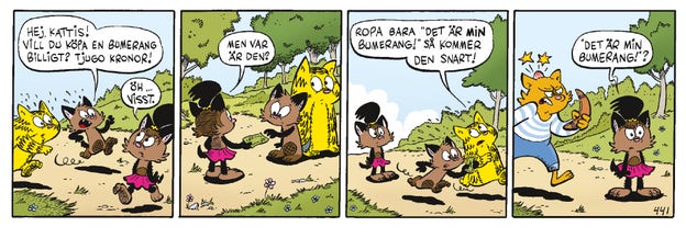 Färdigt! Johanna och Joakim använder klara och starka färger.