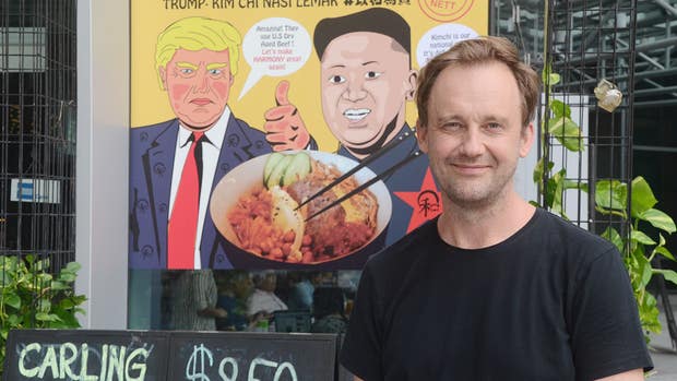 Di:s Johan Nylander på plats i Singapore.