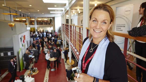 Sahlgrenska Science Parks vd Charlotta Gummeson på årets möte Park Annual.