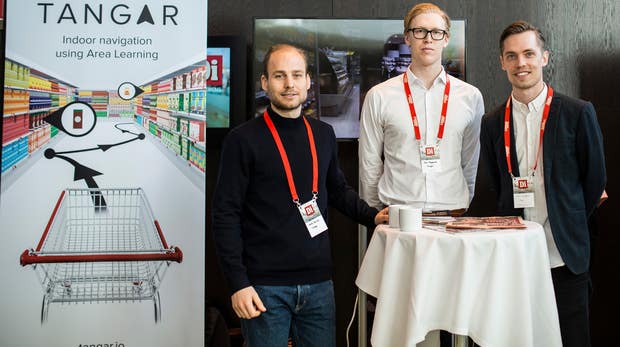 Grundarteamet på Tangar: Jacob Qvisth, Max Bergmark och Axel Nordenström.