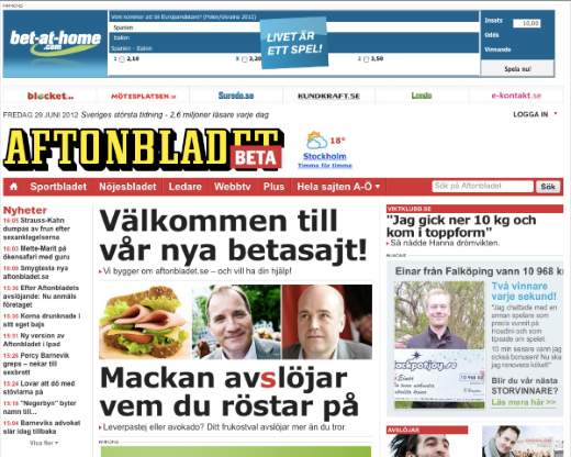 Här är Nya Aftonbladet.se - Resumé