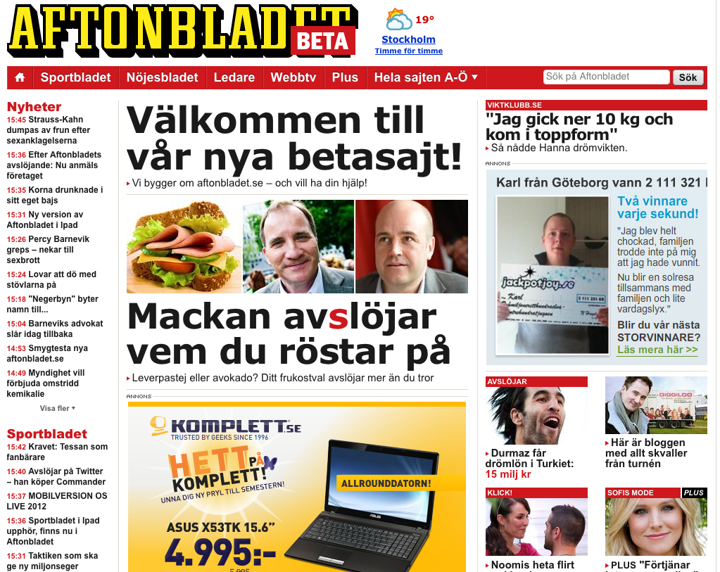 Så Blir Nya Aftonbladet.se - Dagens Media