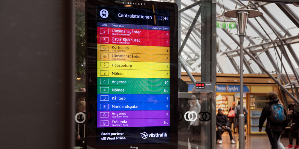 Västtrafik Målar Sina Tidtabeller I Regnbågsfärger I Stöd För West ...