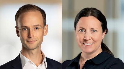 Tomas Grendal är affärsrådgivare och Marie Baumgarts hållbarhetsexpert
på KPMG.