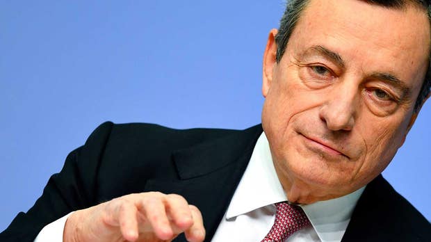 Mario Draghi gjorde sitt näst sista uppträdande i veckan.