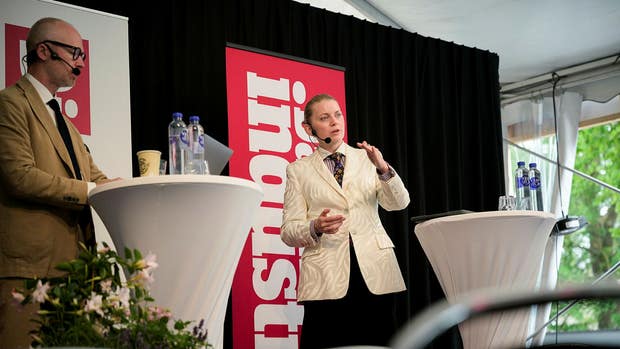 Henrik Ek och Ida Brusewitz gjorde en direktsändning av Digitalpodden.
