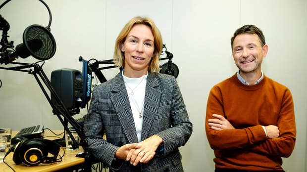 Johanna Jeansson, Norden-analytiker på nyhetsbyrån och dataleverantören Bloomberg och Swedbanks tillförordnade chefsekonom Andreas Wallström.