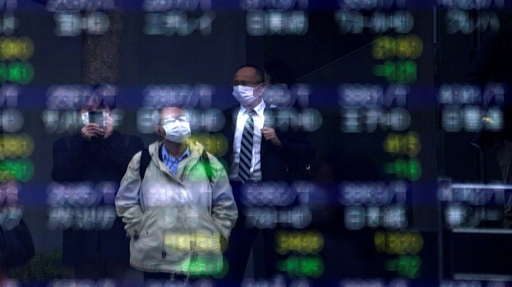 Tunga börsfall i Hongkong och Tokyo