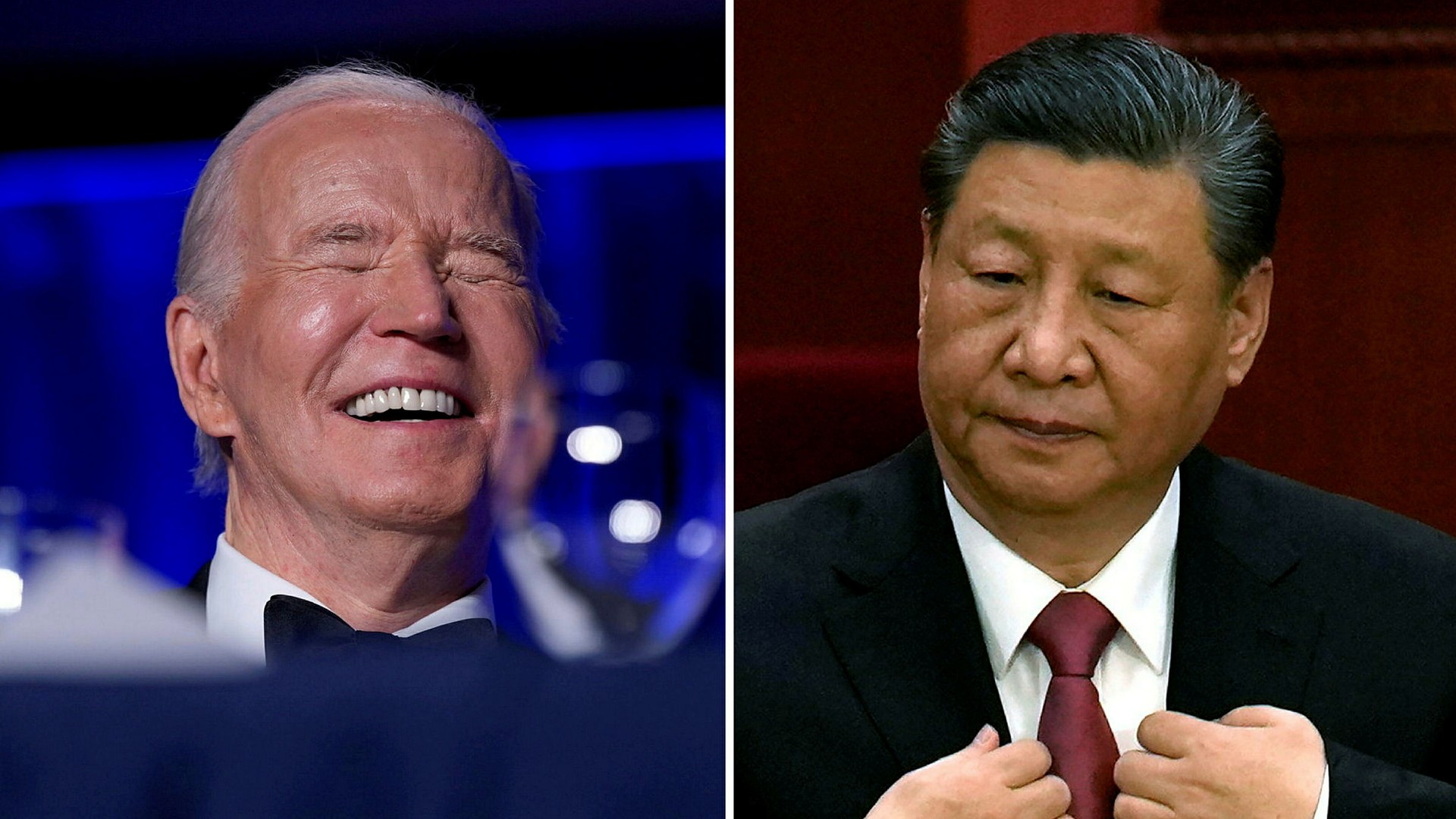 USA:s president Joe Biden, och Kinas Xi Jinping.