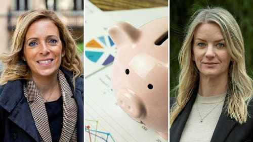 Avanzas sparanalytiker Moa Langemark och Danske Banks strateg Maria Landeborn.