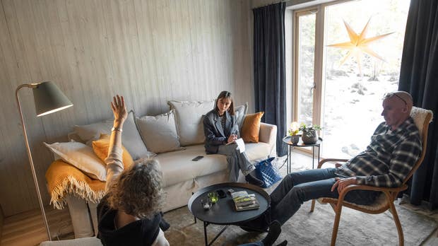 Tidigare letade Eva Lilienberg och Anders Ejd hus i Åre, men föll sedan för lugnet i Vemdalen.