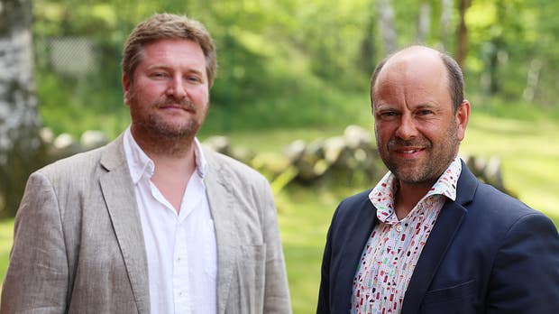 Kemisterna Marcus Vestergren och Anders Lorén utvecklar en process för att tillverka mat av el och koldioxid.