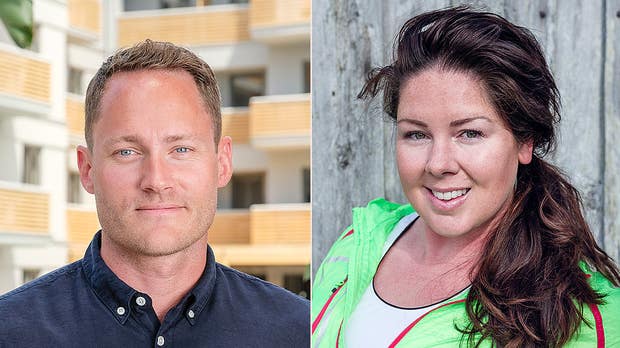 Fredrik Henriksson på Vinggruppen och Sara Rönne, marknadschef på Holiday Club.