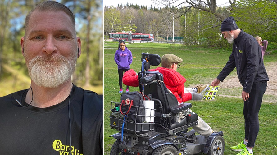 Niclas Wennerlund ligger bakom löparföreningen Bara Vanlig som utsågs till Årets Funkoprenör 2022.