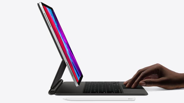 Ipad Pro tillsammans med ”Magic keyboard”.