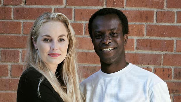 Grundarna Sara Larsson och Stephen Gyasi.