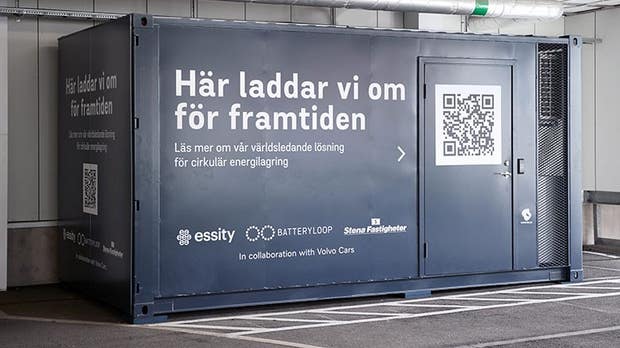 Batteryloops mobila energisystemet BLESS (Batteryloop Energy Storage System) ryms i en container på 16,5 fot. Det är samma storlek som en parkeringsplats. ”Vi kan flytta den när som helst”, säger bolagets vd.