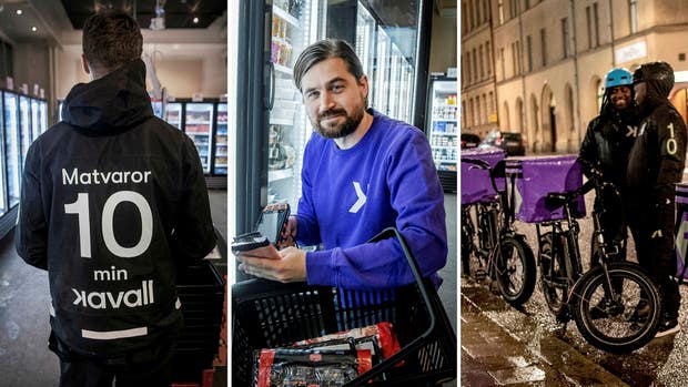 Kavals medarbetare. Mitten: John Tengberg, vd och medgrundare av Kaval.