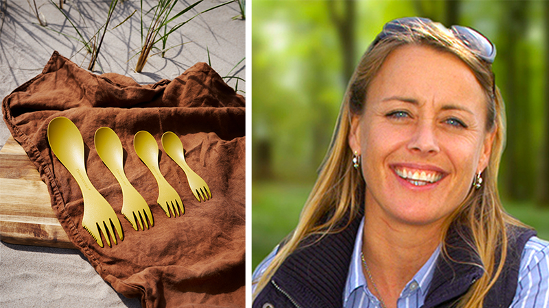 Calill Odqvist Jagusch, vd för Light My Fire som tillverkar Spork.