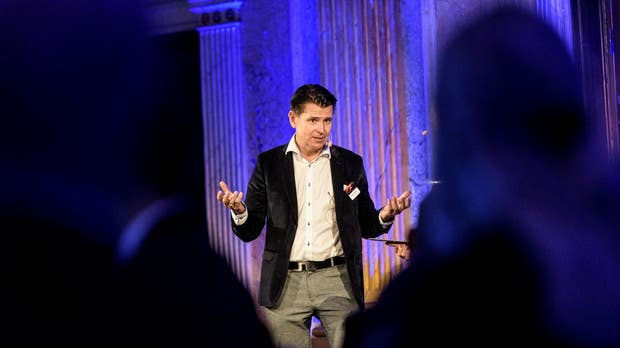 Peter Hellgren, grundare av it- och techbolaget Consid, var talare under kvällen.