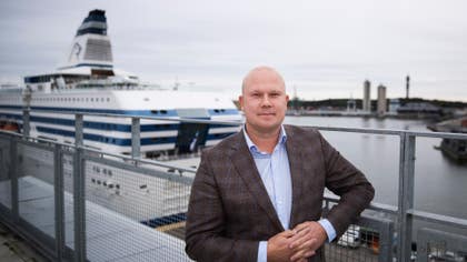 Marcus Risberg, chef för Tallink Silja.