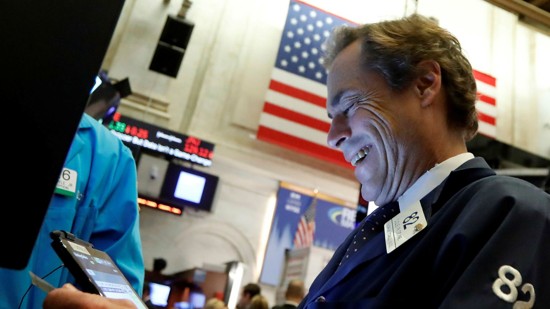 Aktiemäklare på NYSE.