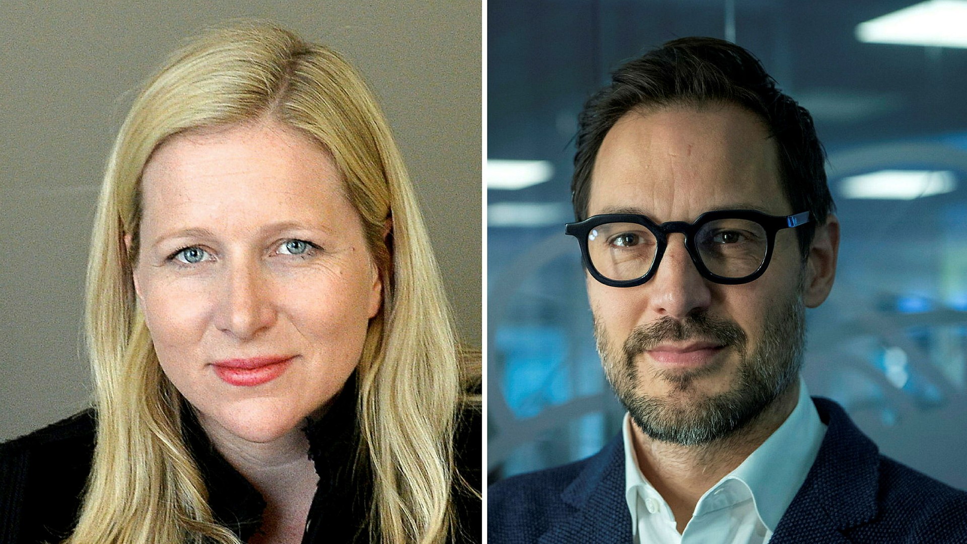 Cristina Stenbeck, storägare i Kinnevik, och bolagets vd Georgi Ganev.