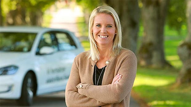 Sofia Granfors, Head of e-mobility på Volkswagen.