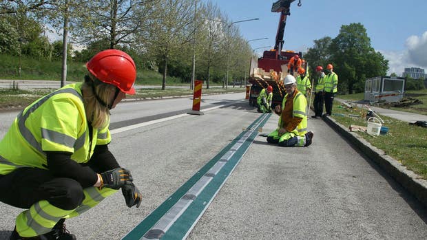 Elonroads laddskena i Lund.