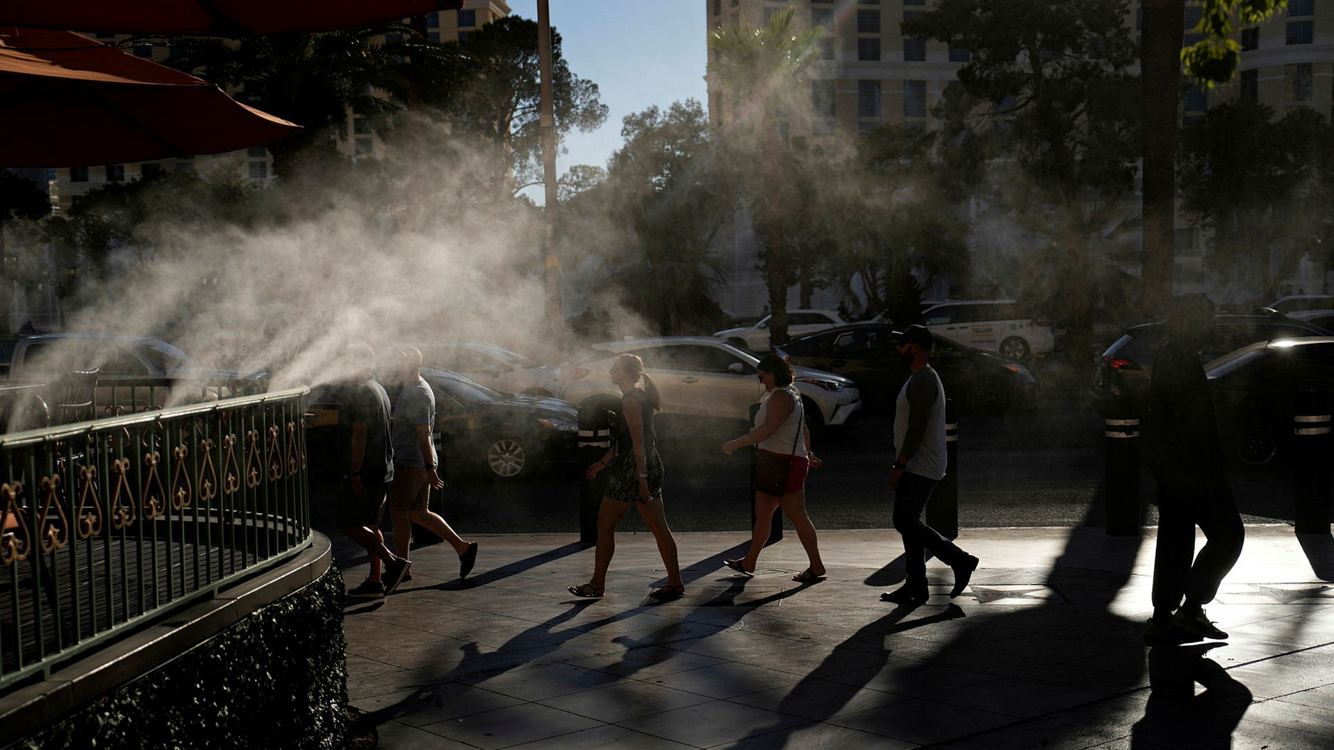 Det rådde extremhetta i USA, däribland i Las Vegas (på bilden), under sommaren.