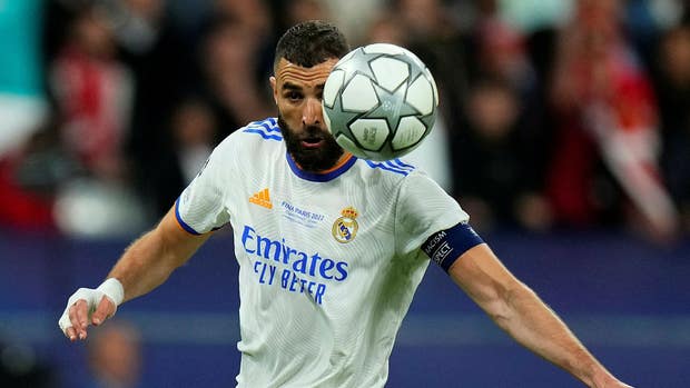 Real Madrids stjärna Karim Benzema under årets Champions League-final.