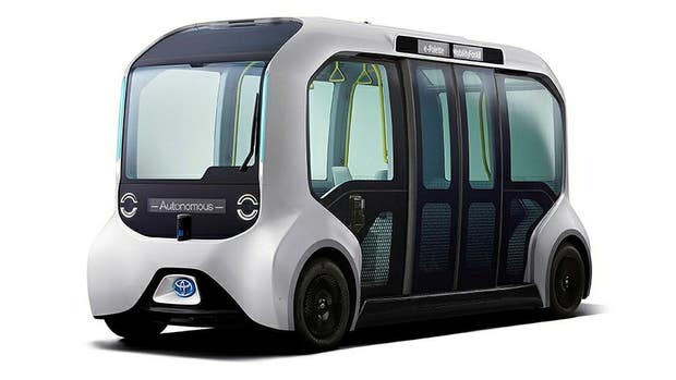 Automatiserade fordon av olika slag ska finnas i Woven City, som exempelvis självkörande taxibilar.