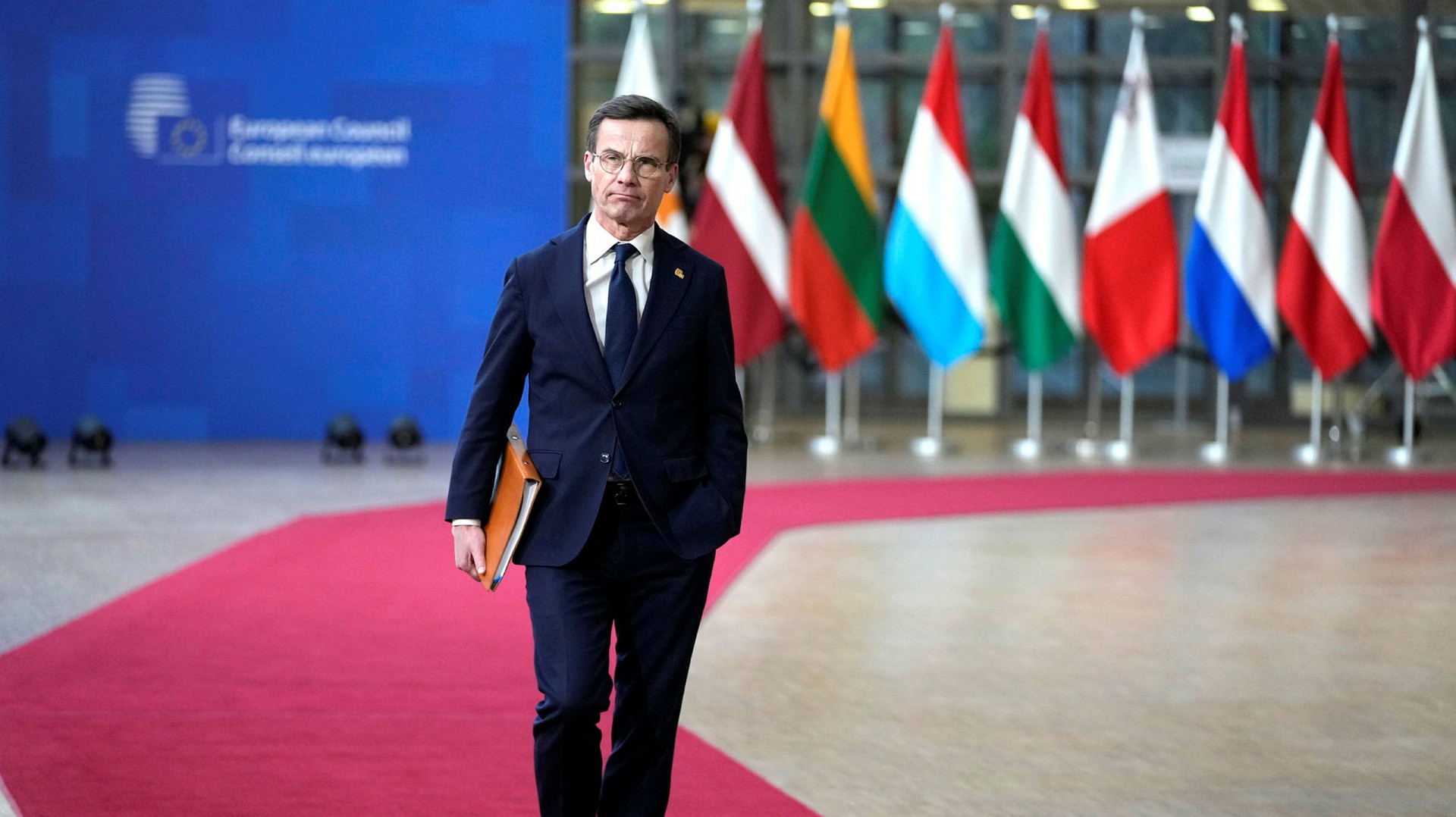 Arkivbild på Sveriges statsminister Ulf Kristersson (M).