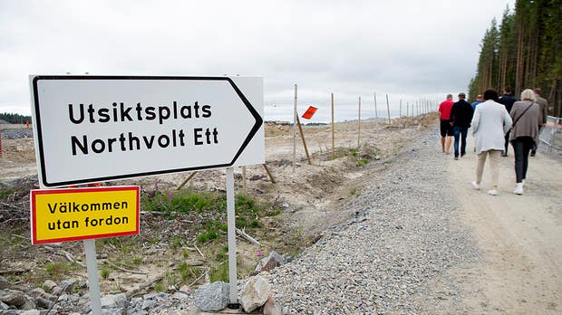 När bygget drog igång ville många nyfikna se området som röjts för Northvoltfabriken utanför Skellefteå.