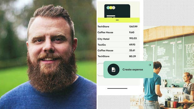 Patrick Olsson, vd på Findity, som hjälper företag hantera utlägg via kort och mobiltelefon.