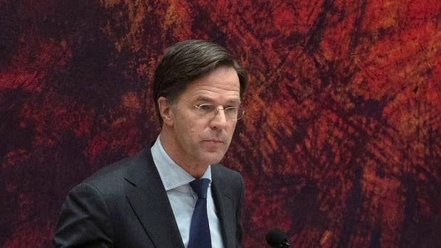 Nederländernas premiärminister Mark Rutte.