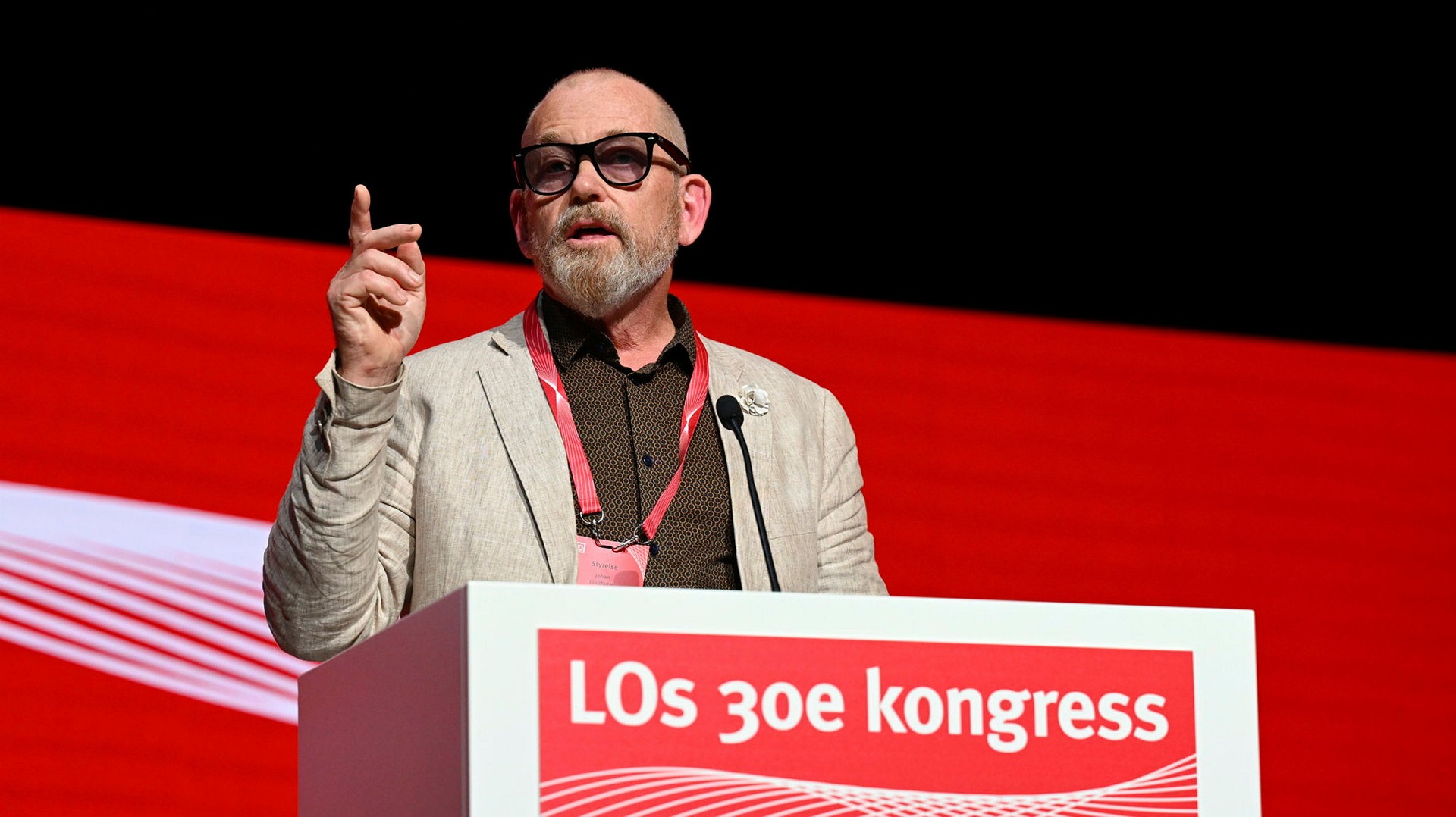 LO:s nye ordförande Johan Lindholm.