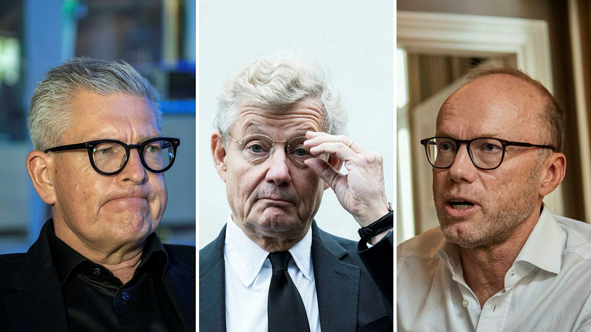 Cevians grundare Lars Förberg (till höger) går till hård attack mot Ericssons förvärv av Vonage. ”Det är svårt att se hur Cevian har något förtroende kvar för Ericsson-vd:n  Börje Ekholm (till vänster)”, skriver Di:s expert. 
I mitten syns Jacob Wallenberg, vice ordförande i Ericsson, och ordförande för Investor, som är största ägare i Ericsson.