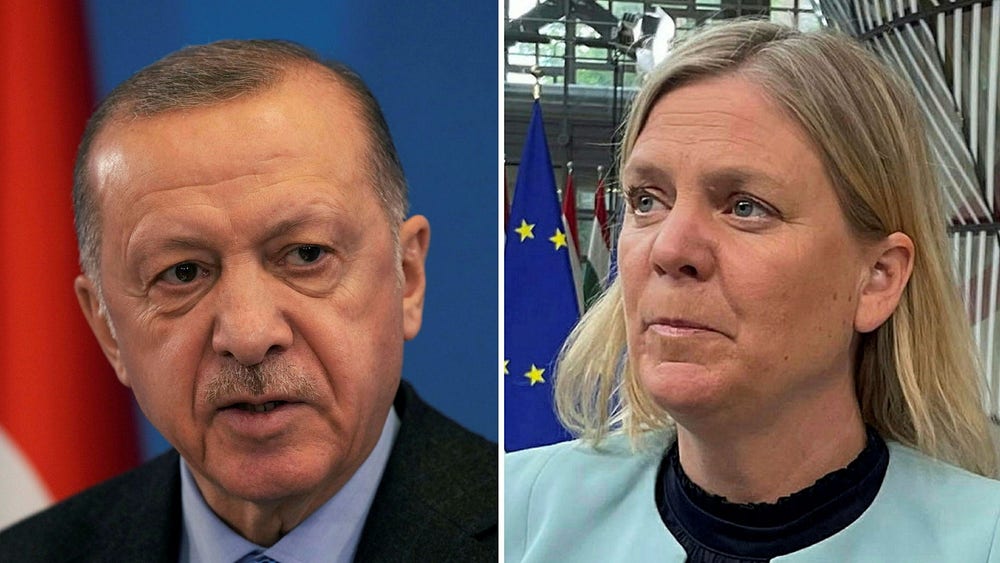 Andersson: Ser fram emot att träffa Erdogan