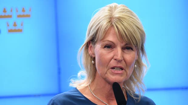 Handelsminister Anna Hallberg (S).