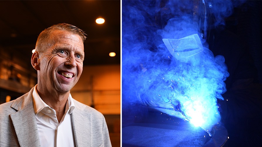 Heiki Andersson, vd och delägare för Ronneby Svets och Smide.