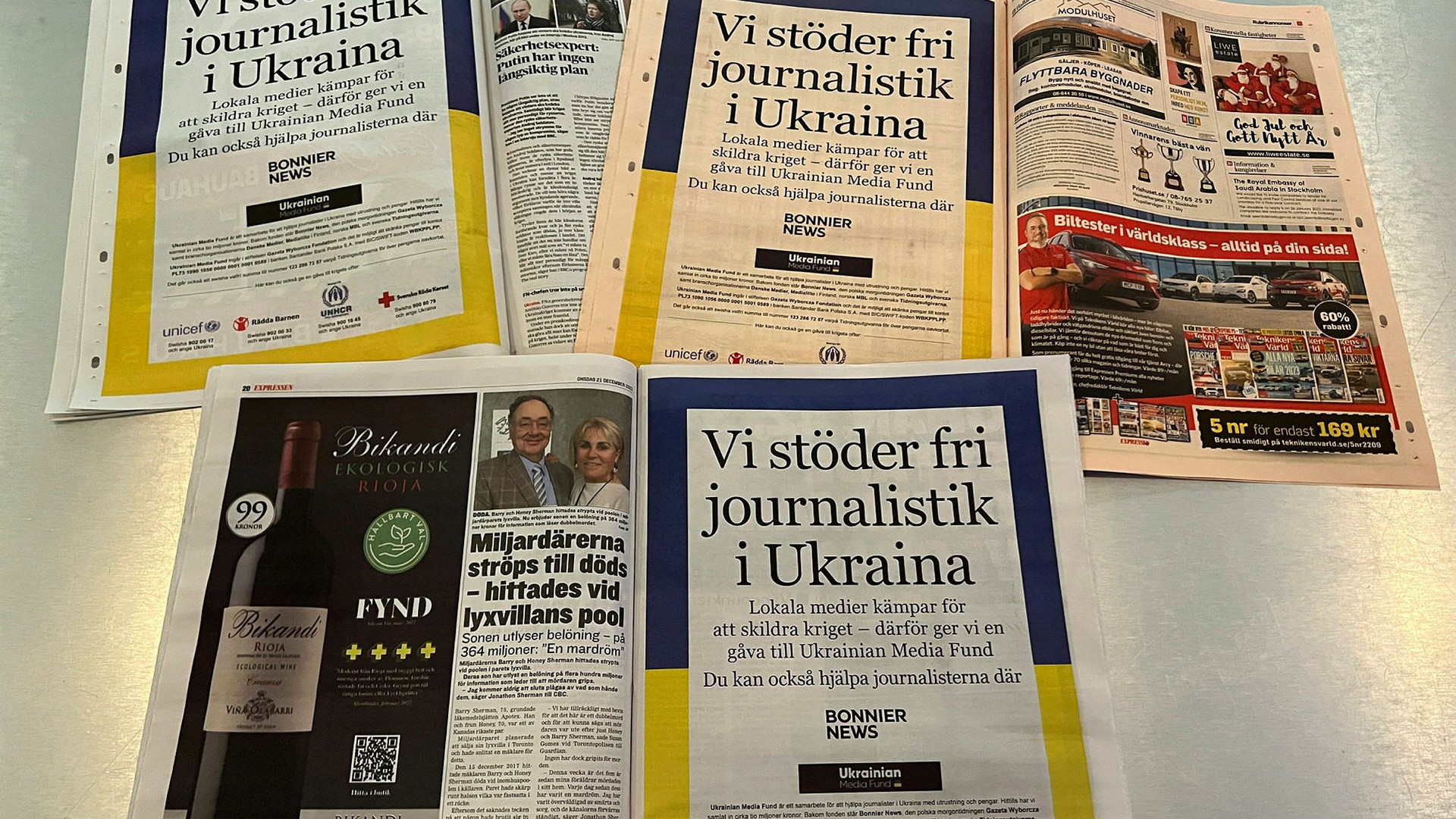 Bonnier News Gör Jättekampanj För Ukraina - Dagens Media