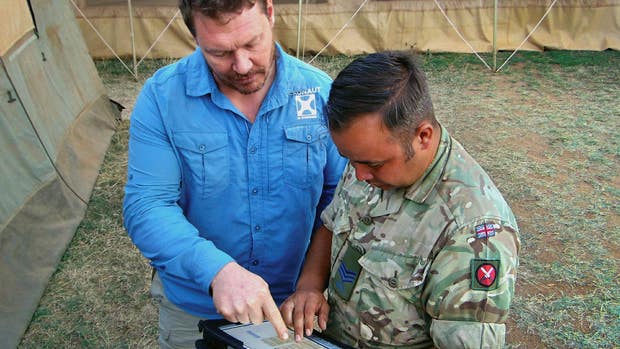4C Strategies plattform Exonaut används under en övning med brittiska försvarsmakten.