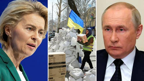 EU-kommissionens ordförande Ursula van der Leyen och Rysslands president Vladimir Putin.